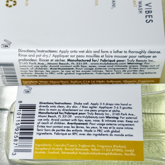 TRULY Sunshine Vibes After Shave Oil (3.1 oz) & JUMBO Body Wash (16 oz) - Picture 3 of 4